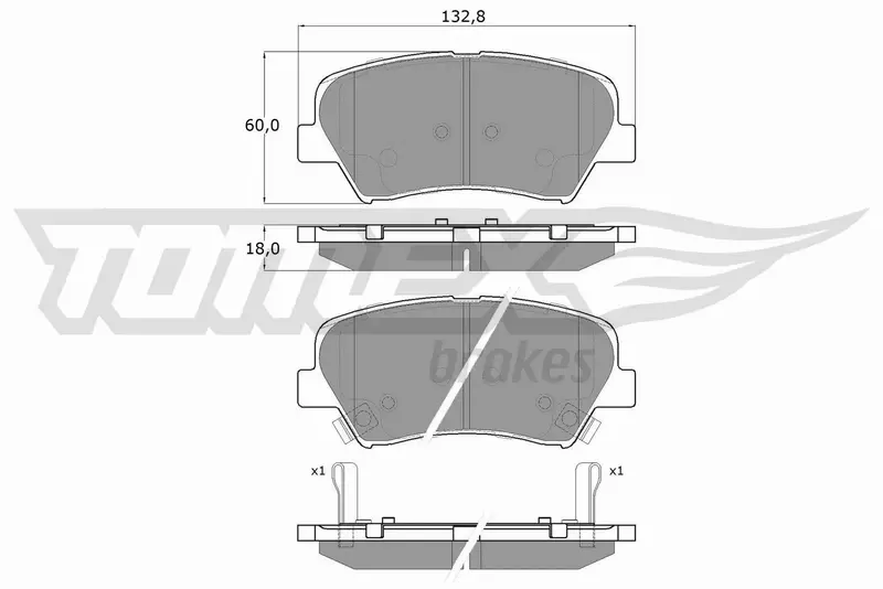 TOMEX BRAKES KLOCKI HAMULCOWE TX 17-68 