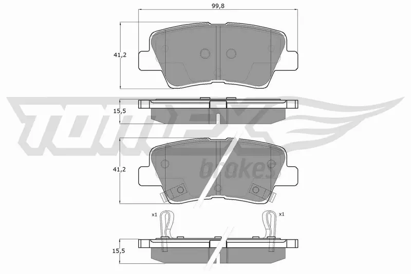 TOMEX BRAKES KLOCKI HAMULCOWE TX 17-69 