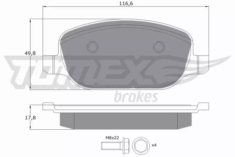 TOMEX BRAKES KLOCKI HAMULCOWE TX 17-70 