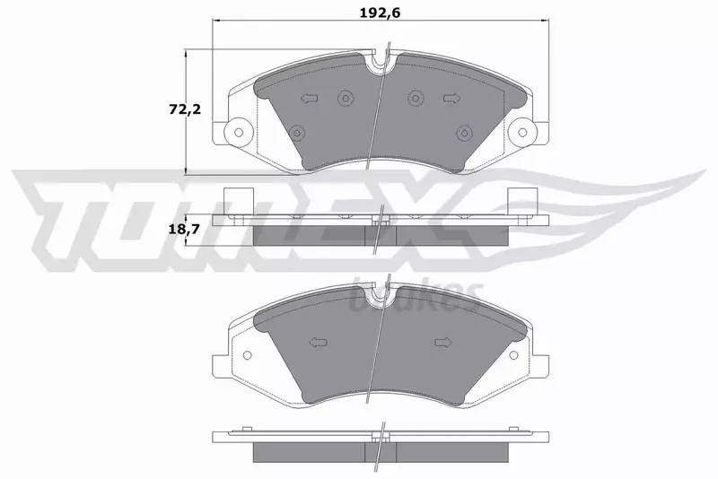 TOMEX BRAKES KLOCKI HAMULCOWE TX 17-73 