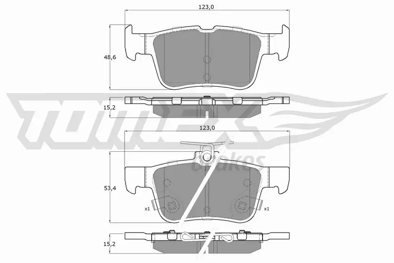 TOMEX BRAKES KLOCKI HAMULCOWE TX 17-76 