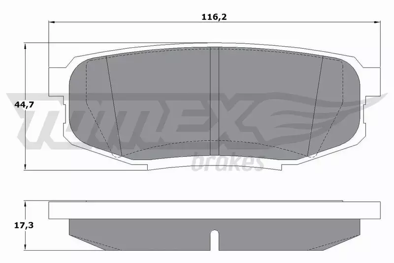 TOMEX BRAKES KLOCKI HAMULCOWE TX 17-78 