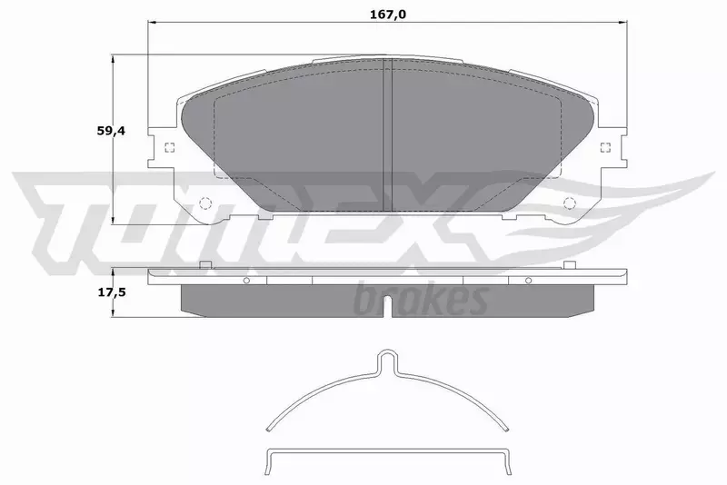 TOMEX BRAKES KLOCKI HAMULCOWE TX 17-80 