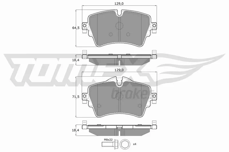 TOMEX BRAKES KLOCKI HAMULCOWE TX 17-82 