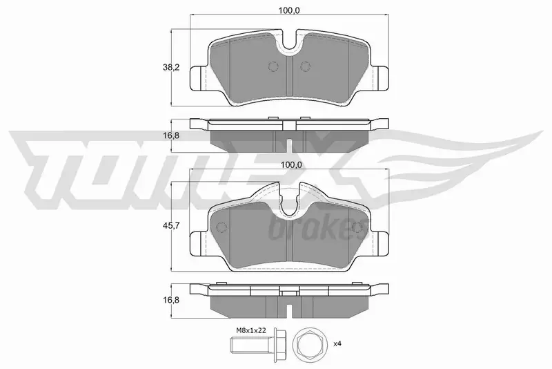 TOMEX BRAKES KLOCKI HAMULCOWE TX 17-83 