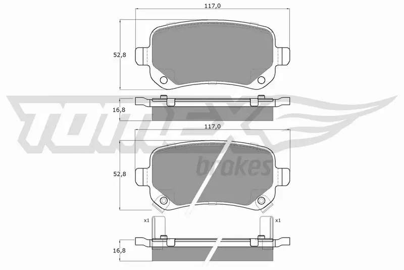 TOMEX BRAKES KLOCKI HAMULCOWE TX 17-84 