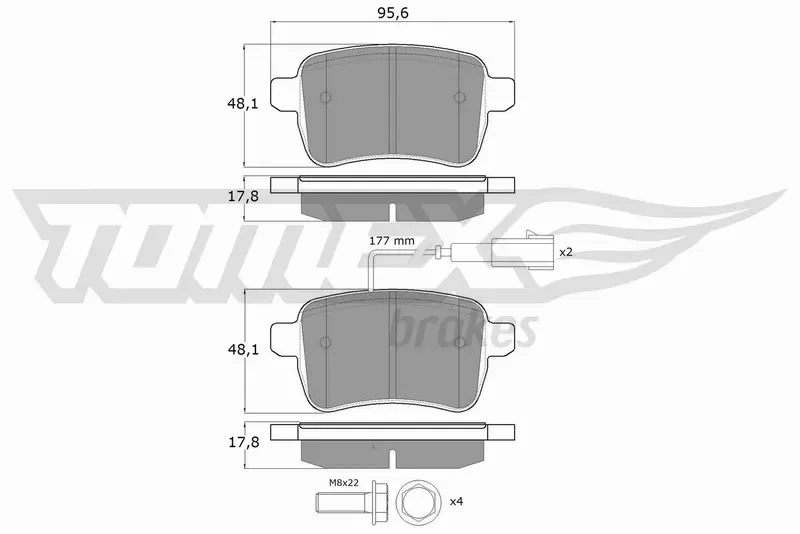 TOMEX BRAKES KLOCKI HAMULCOWE TX 17-941 