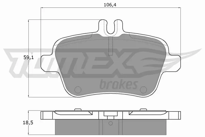 TOMEX BRAKES KLOCKI HAMULCOWE TX 18-08 