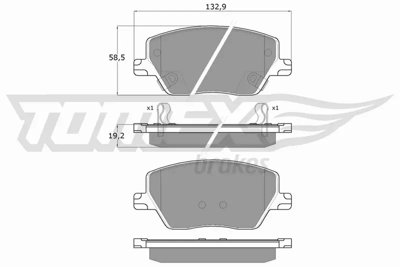 TOMEX BRAKES KLOCKI HAMULCOWE TX 18-09 