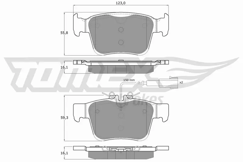 TOMEX BRAKES KLOCKI HAMULCOWE TX 18-161 