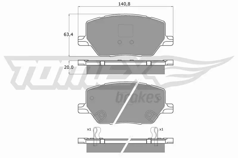 TOMEX BRAKES KLOCKI HAMULCOWE TX 18-17 