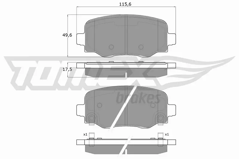 TOMEX BRAKES KLOCKI HAMULCOWE TX 18-19 