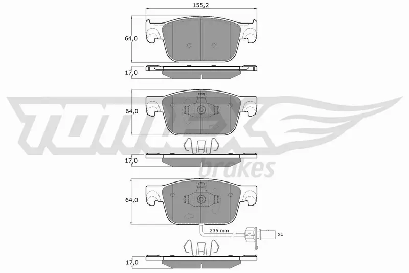 TOMEX BRAKES KLOCKI HAMULCOWE TX 18-21 