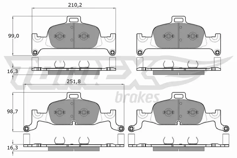 TOMEX BRAKES KLOCKI HAMULCOWE TX 18-22 