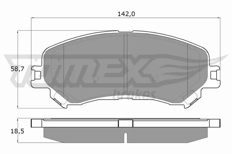 TOMEX BRAKES KLOCKI HAMULCOWE TX 18-25 