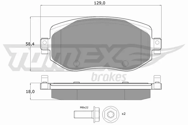 TOMEX BRAKES KLOCKI HAMULCOWE TX 18-33 