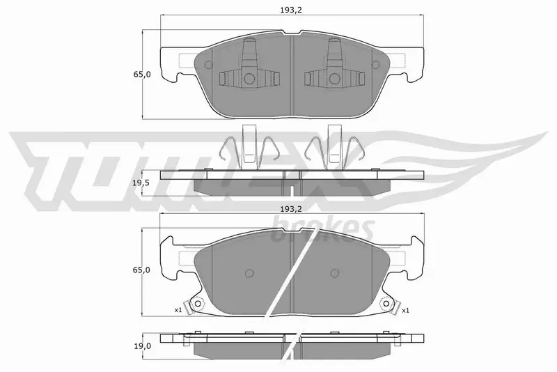 TOMEX BRAKES KLOCKI HAMULCOWE TX 18-39 