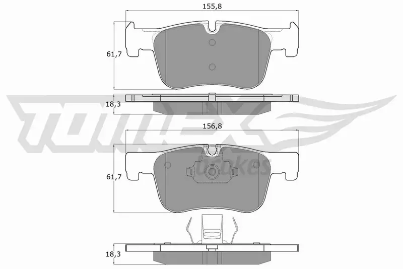 TOMEX BRAKES KLOCKI HAMULCOWE TX 18-45 