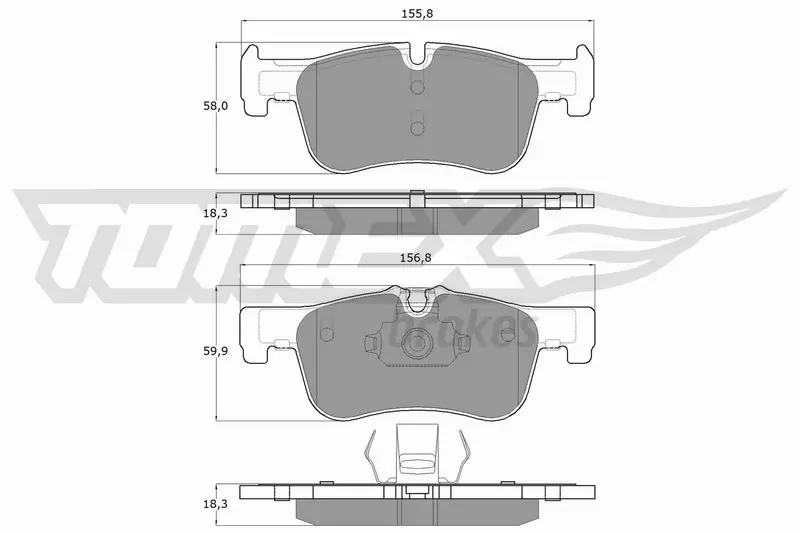 TOMEX BRAKES KLOCKI HAMULCOWE TX 18-46 