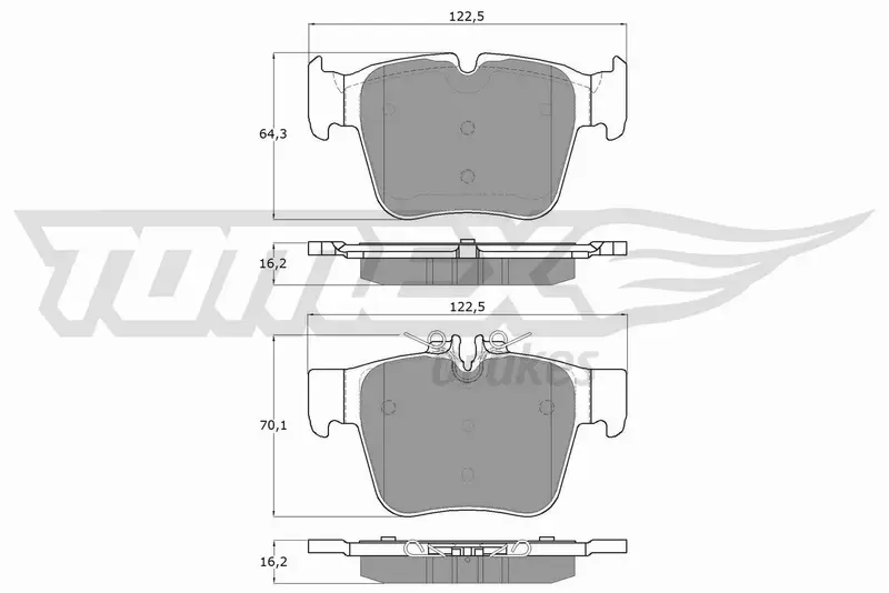 TOMEX BRAKES KLOCKI HAMULCOWE TX 18-54 