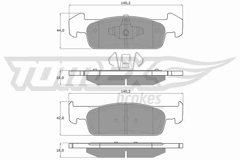 TOMEX BRAKES KLOCKI HAMULCOWE TX 18-62 