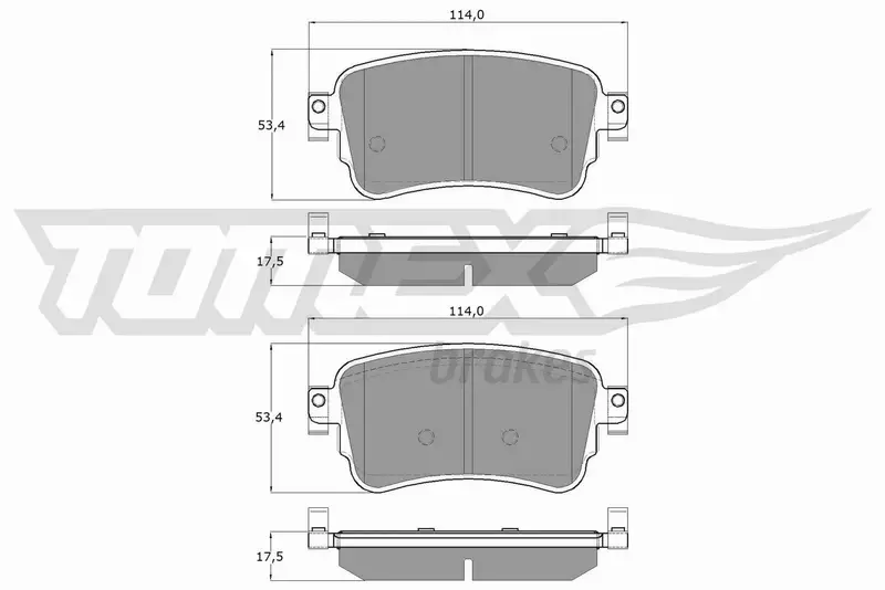 TOMEX BRAKES KLOCKI HAMULCOWE TX 18-64 