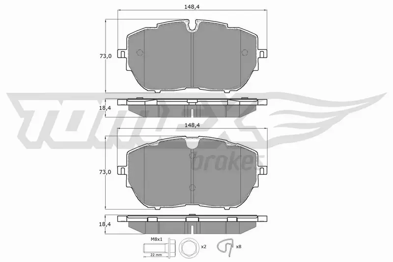 TOMEX BRAKES KLOCKI HAMULCOWE TX 18-65 