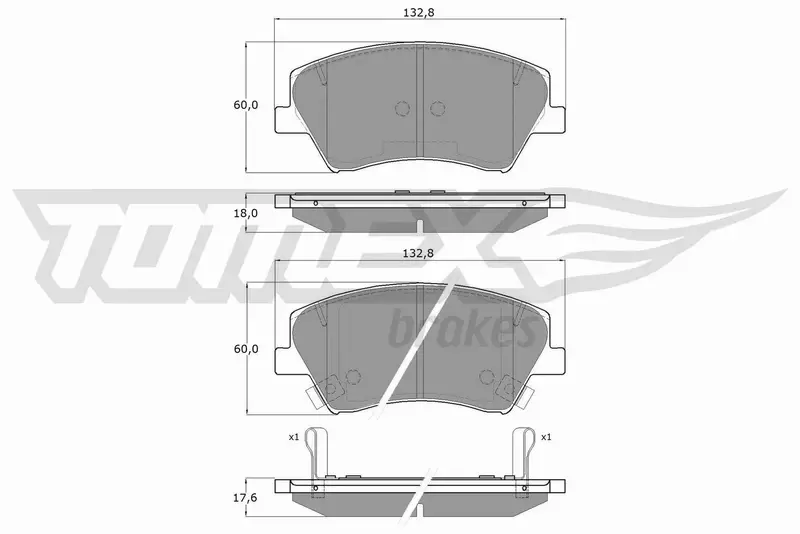 TOMEX BRAKES KLOCKI HAMULCOWE TX 18-68 