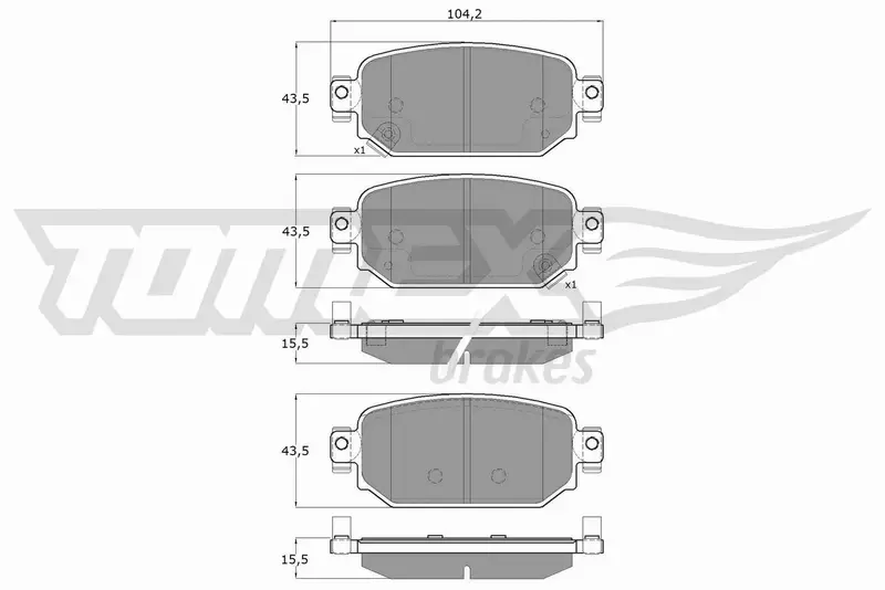 TOMEX BRAKES KLOCKI HAMULCOWE TX 18-69 