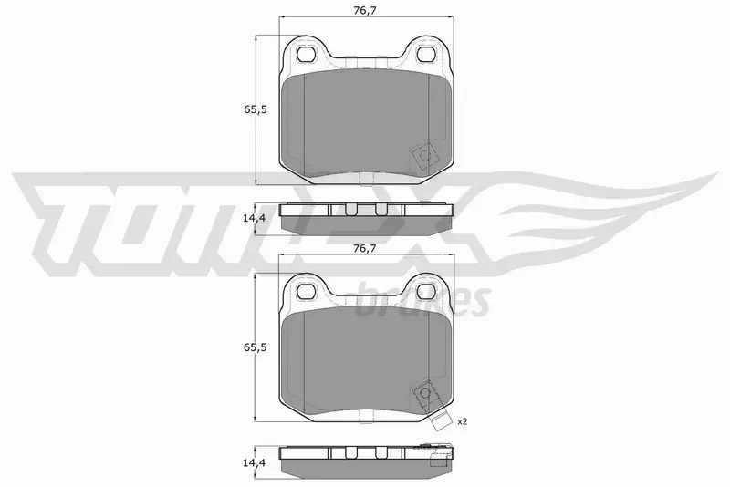 TOMEX BRAKES KLOCKI HAMULCOWE TX 18-72 