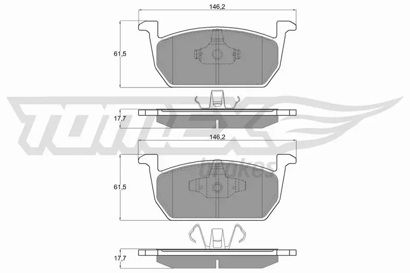 TOMEX BRAKES KLOCKI HAMULCOWE TX 18-73 