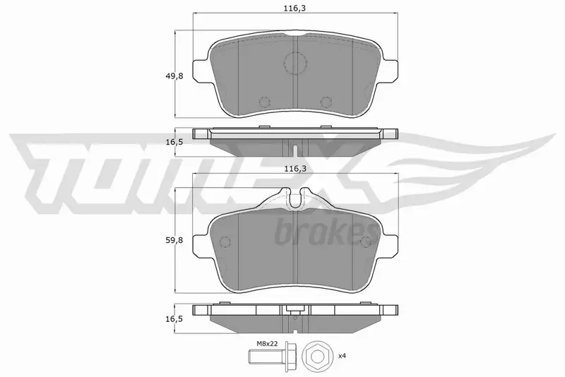 TOMEX BRAKES KLOCKI HAMULCOWE TX 18-79 