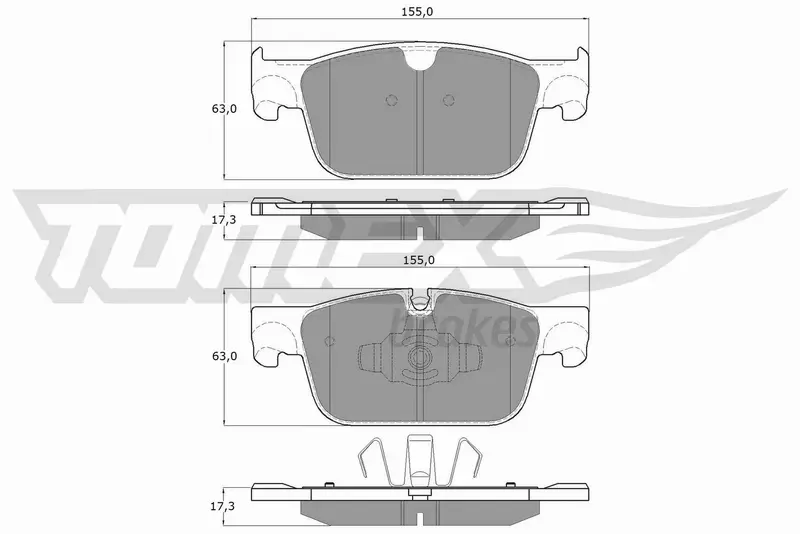 TOMEX BRAKES KLOCKI HAMULCOWE TX 18-86 