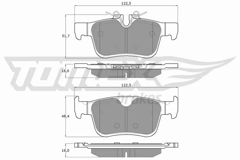 TOMEX BRAKES KLOCKI HAMULCOWE TX 18-87 