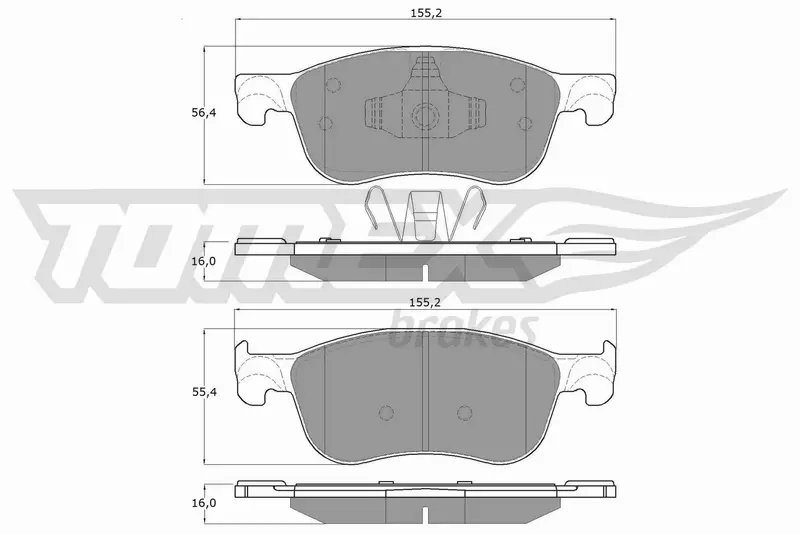 TOMEX BRAKES KLOCKI HAMULCOWE TX 18-90 