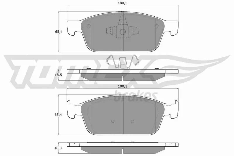 TOMEX BRAKES KLOCKI HAMULCOWE TX 18-91 