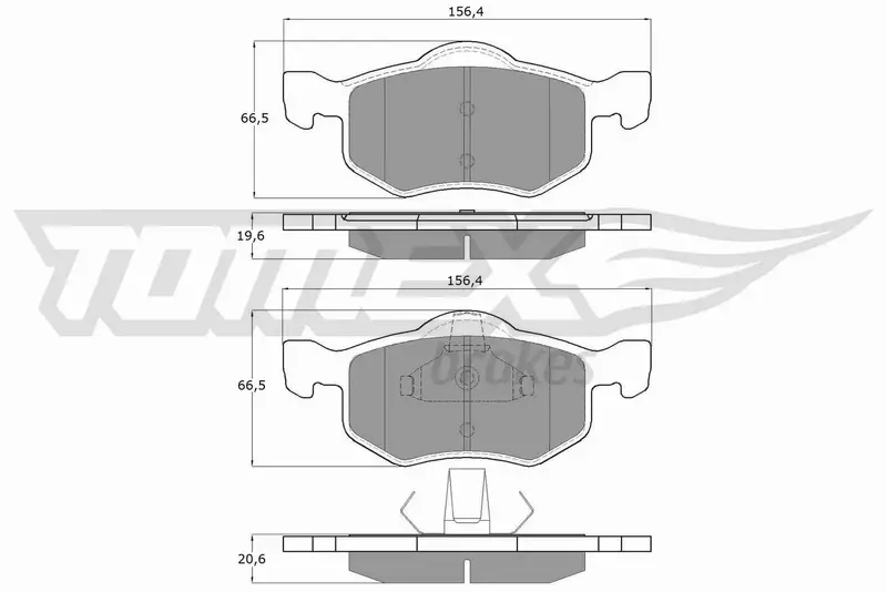 TOMEX BRAKES KLOCKI HAMULCOWE TX 18-93 