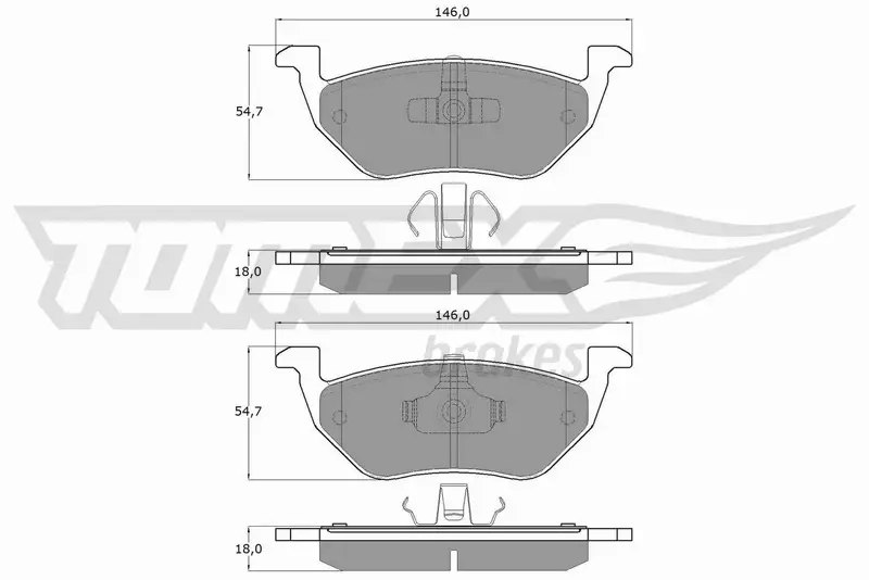 TOMEX BRAKES KLOCKI HAMULCOWE TX 18-95 