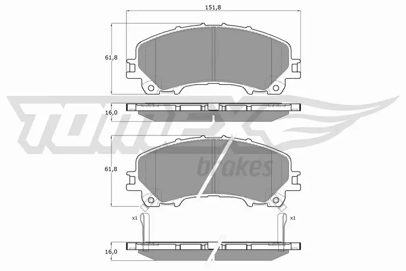 TOMEX BRAKES KLOCKI HAMULCOWE TX 18-99 