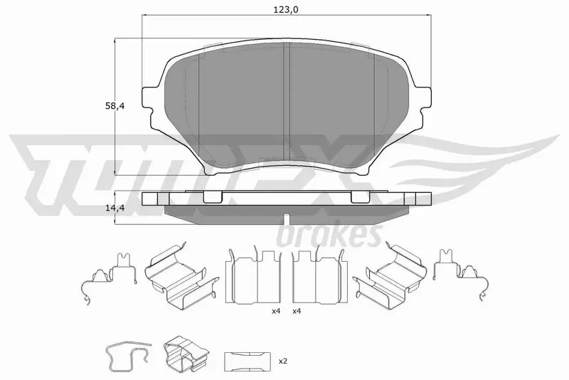 TOMEX BRAKES KLOCKI HAMULCOWE TX 19-02 