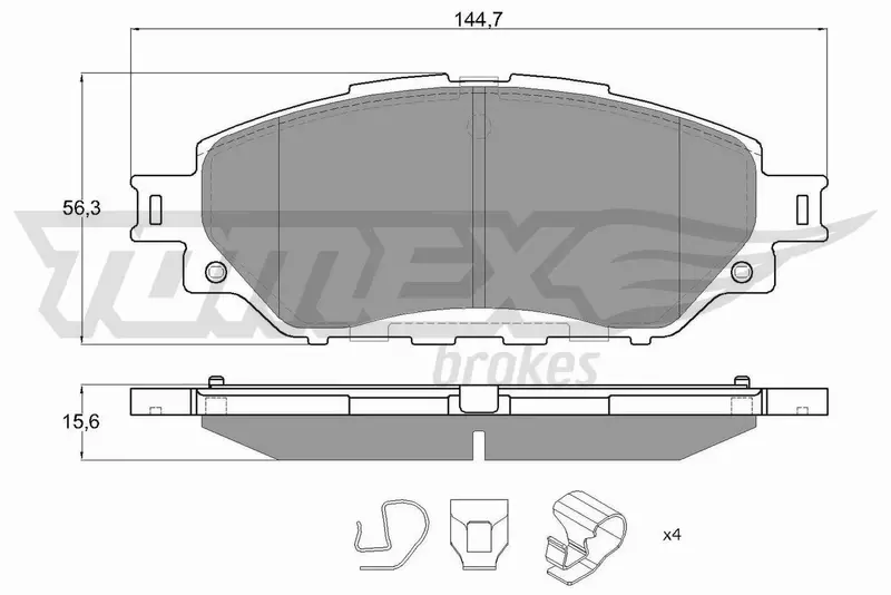 TOMEX BRAKES KLOCKI HAMULCOWE TX 19-06 