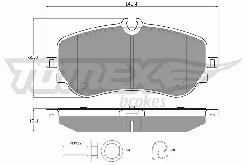 TOMEX BRAKES KLOCKI HAMULCOWE TX 19-14 