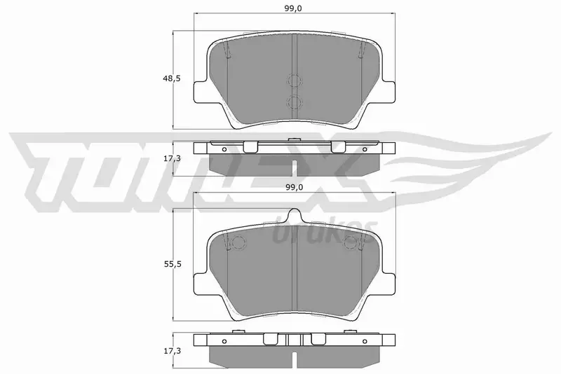 TOMEX BRAKES KLOCKI HAMULCOWE TX 19-17 