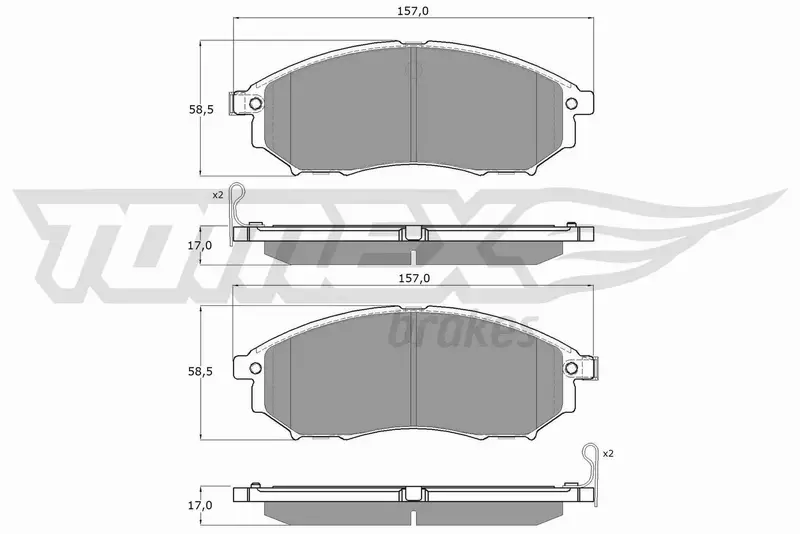 TOMEX BRAKES KLOCKI HAMULCOWE TX 19-27 