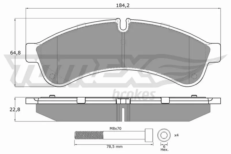 TOMEX BRAKES KLOCKI HAMULCOWE TX 19-30 