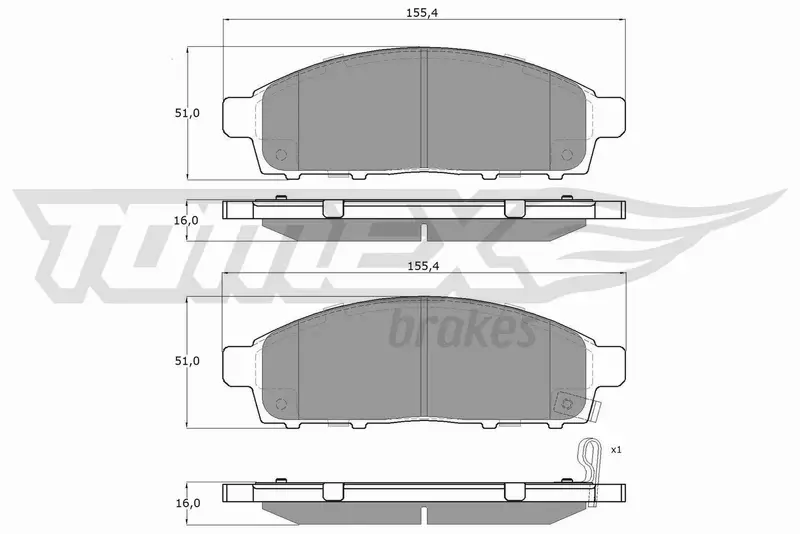 TOMEX BRAKES KLOCKI HAMULCOWE TX 19-31 