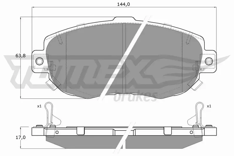 TOMEX BRAKES KLOCKI HAMULCOWE TX 19-34 