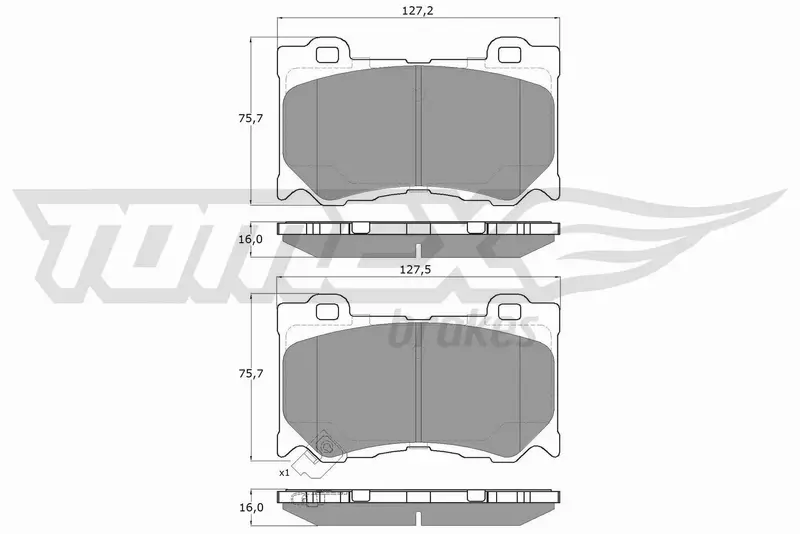 TOMEX BRAKES KLOCKI HAMULCOWE TX 19-38 