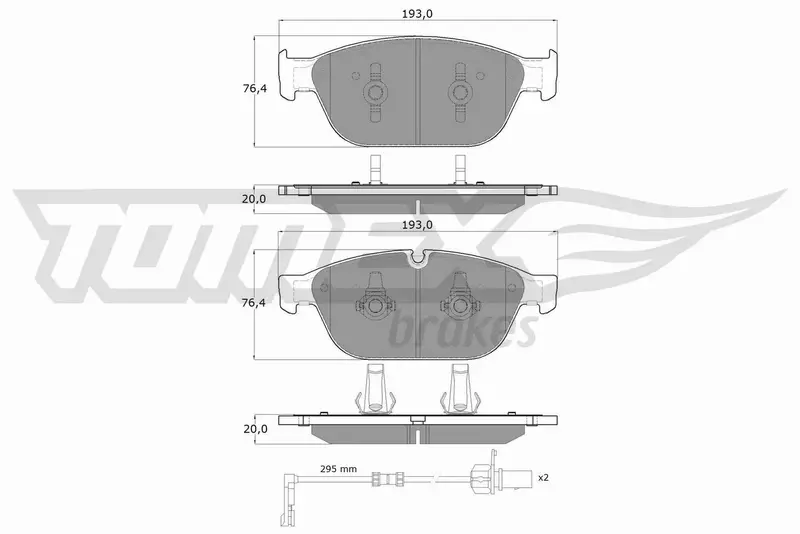 TOMEX BRAKES KLOCKI HAMULCOWE TX 19-40 