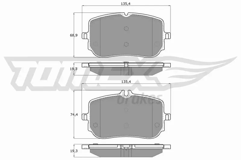 TOMEX BRAKES KLOCKI HAMULCOWE TX 19-48 